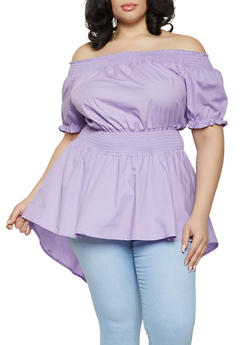 shoulderless tops plus size