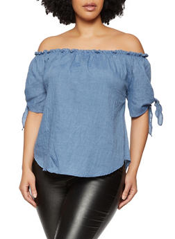 shoulderless tops plus size