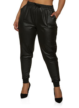 cotton plus size joggers