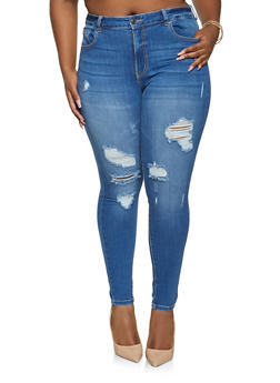 clearance plus size jeans