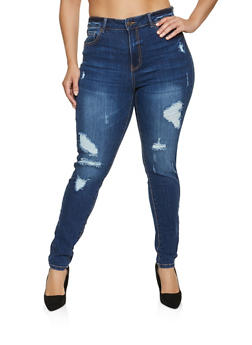 rainbow plus size jeans