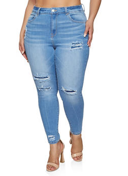 rainbow plus size jeans