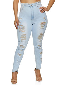 rainbow plus size jeans