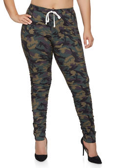 plus size camo jeggings