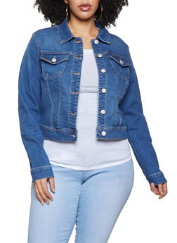 plus size denim cardigans