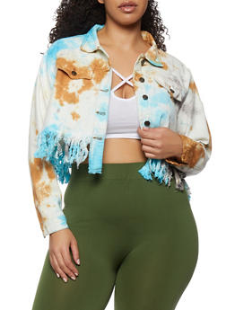 plus size fringe crop top