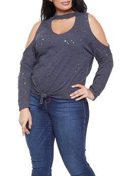 rainbow plus size top