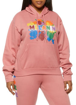 plus size graphic hoodies