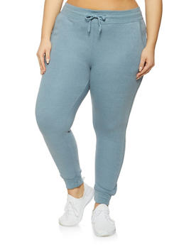 plus size drawstring joggers