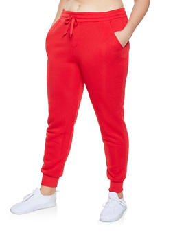 plus size fleece lined sweatpants