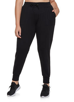 plus size joggers with pockets