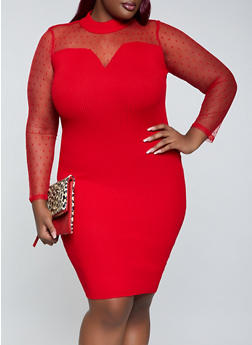 red plus size clothes