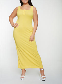 plus size canary yellow dress