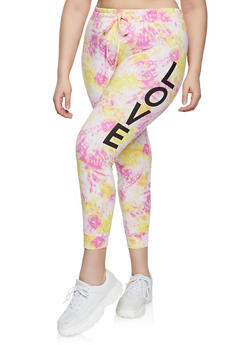 plus size tie dye joggers set