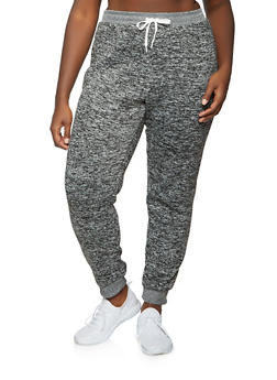 plus size drawstring joggers