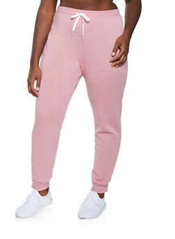 plus size pink jogging suit