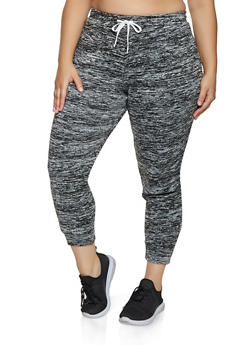 plus size fleece lined joggers