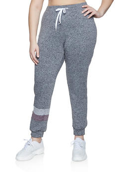 plus size fleece lined sweatpants