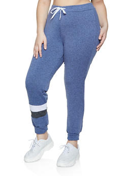 plus size fleece lined sweatpants