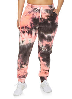 plus size tie dye jogger set