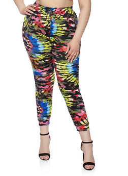 rainbow plus size jogging suits