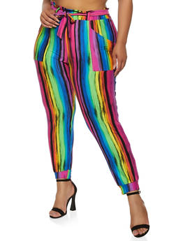 rainbow joggers womens