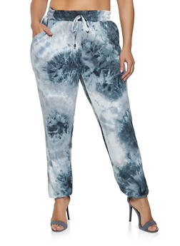 plus size tie dye joggers set