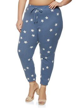 star print joggers womens