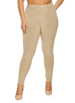 womens plus size khaki jeans
