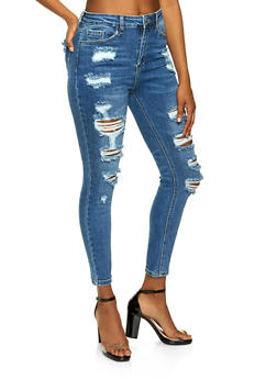 rainbow wax jeans