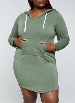 olive green plus size dress