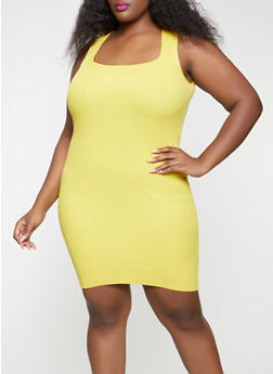 black tank top dress plus size