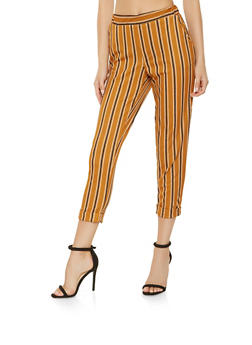 striped pull on pants