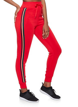 womens tape joggers