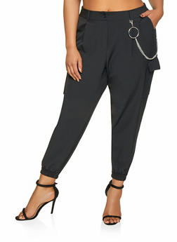 plus size cargo joggers