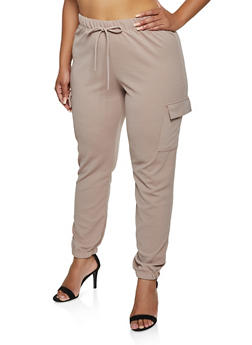 plus size cargo joggers