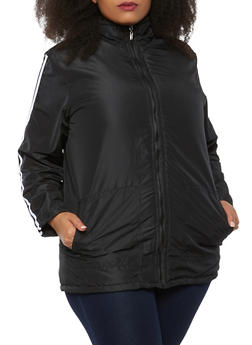 plus size windbreaker outfit