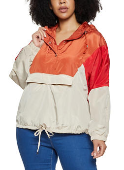 plus size windbreaker outfit