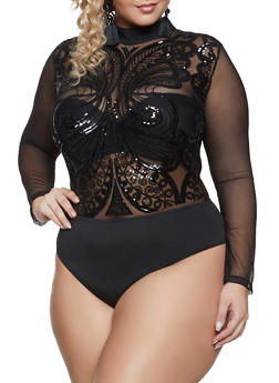 sheer plus size top