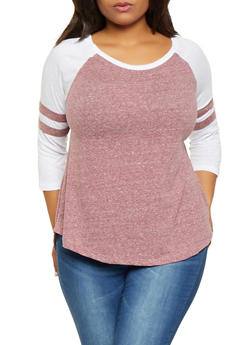 rainbow plus size top