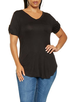 rainbow plus size top