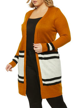 rainbow plus size sweaters
