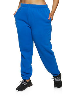 plus size fleece sweatpants
