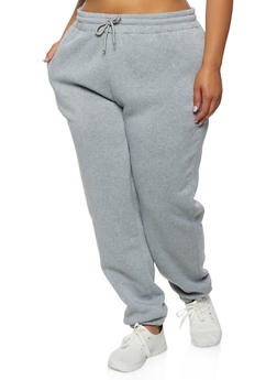 plus size fleece sweatpants