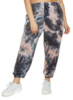 plus size tie dye jogger set