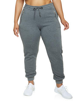 plus size drawstring joggers