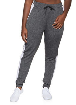 plus size drawstring joggers