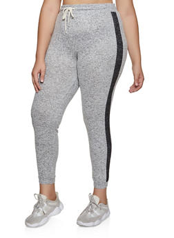 plus size knit joggers