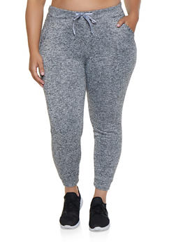 plus size fleece lined joggers