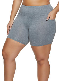 plus size lime green biker shorts